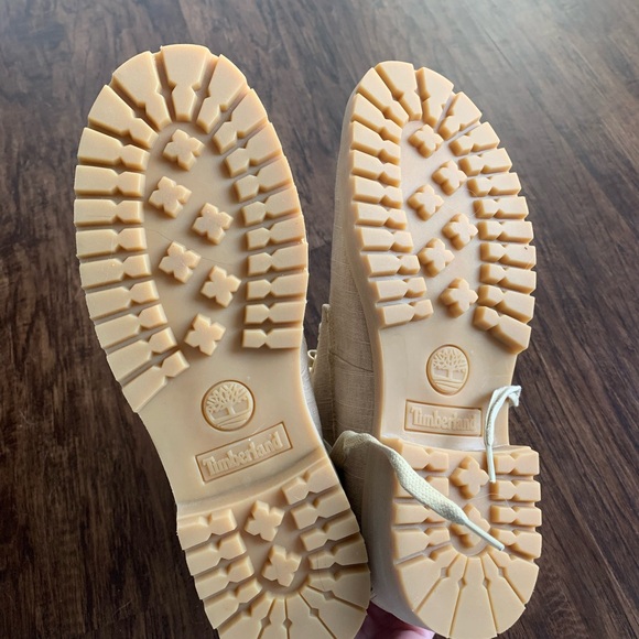 Timberland Light Tan canvas High-Top Boots - Picture 9 of 13